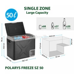 Frigo Congelatore Portatile Brunner Polarys Freeze SZ 50 -Campeggio Attrezzatura Negozio frigo congelatore portatile brunner polarys freeze sz 50 bivalente compressione 19