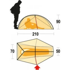 Tenda Ferrino Nemesi 1 -Campeggio Attrezzatura Negozio nemesi 1 1 2