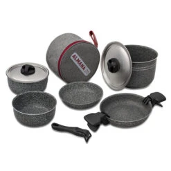 Pentole Beaver Brand Almana 20 -Campeggio Attrezzatura Negozio pentole beaver brand almana 20 alluminio puro e rivestimento antiaderente 10 pezzi 1