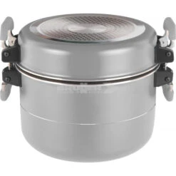 Pentole Brunner Fusion 7+1 Ø 22 -Campeggio Attrezzatura Negozio pentole brunner fusion 71 o 22 chiusura magnetica fondo ceramica antiaderente gas elettrico induzione 2