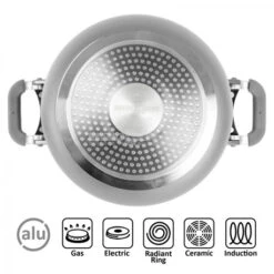 Pentole Brunner Fusion 7+1 Ø 22 -Campeggio Attrezzatura Negozio pentole brunner fusion 71 o 22 chiusura magnetica fondo ceramica antiaderente gas elettrico induzione 5