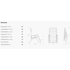 Poltrona Reclinabile LaFuma R Clip Ocean -Campeggio Attrezzatura Negozio sdraio reclinabile r clip ocean 3