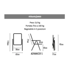 WESTFIELD Sedia Pieghevole Brunner Advancer Small 7 WESTFIELD Sedia Pieghevole Brunner Advancer Small -Campeggio Attrezzatura Negozio sedia pieghevole advancer small 2
