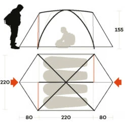 Tenda Ferrino Lhotse 4 9 Tenda Ferrino Lhotse 4 -Campeggio Attrezzatura Negozio tenda ferrino lhotse 4 quattro stagioni campo base isolamento termico aereazione comfort robustezza 3