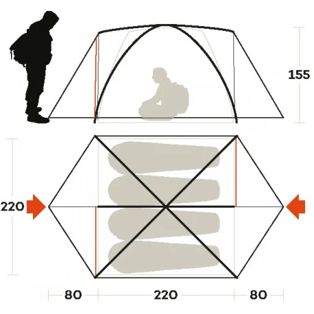 Tenda Ferrino Lhotse 4 6 Tenda Ferrino Lhotse 4 - immagine 4