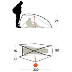 Tenda Ferrino Nemesi 1 PRO -Campeggio Attrezzatura Negozio tenda ferrino nemesi 1 pro leggera intuitiva struttura interna rapido montaggio hiker ciclismo 6